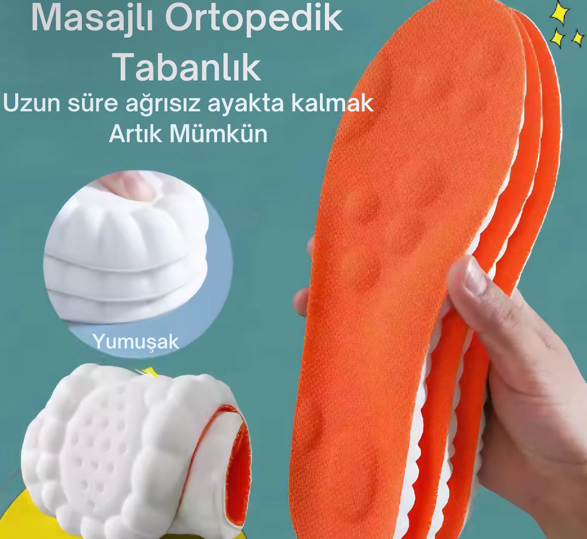 Valencifit Özel Tasarım Masajlı Ortopedik Tabanlık (VL-K200)