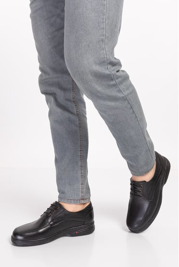 Valencifit Class Bağcıklı Ortopedik Deri Erkek Ayakkabı (Dia-102)